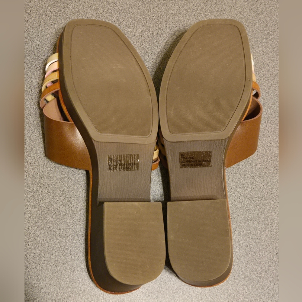 True Craft Klick Strappy Sandal Tan MultiColor Women's Size 8 - Picture 4 of 7